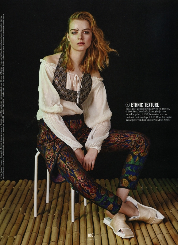 Gwen Loos for Dutch Elle February 2015 photographer Carmen Kemmink 