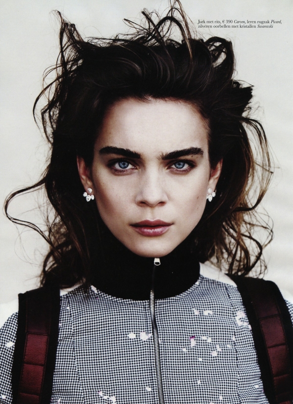 Kim Noorda for Dutch Elle February 2015 photographer Pablo Delfos 