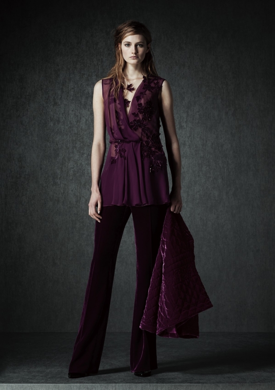 Sanne Vloet for Alberta Ferretti Pre-Fall 2015 