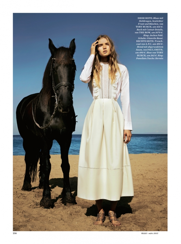 Annemara Post for German Elle March 2015 Photographer Kostas Avgoulis 