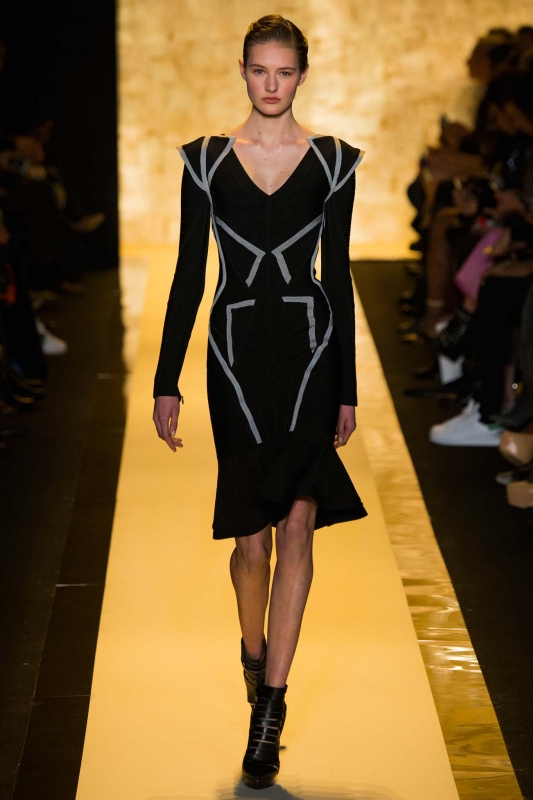 Sanne Vloet shows New York Fall 2015 Hervé Leger