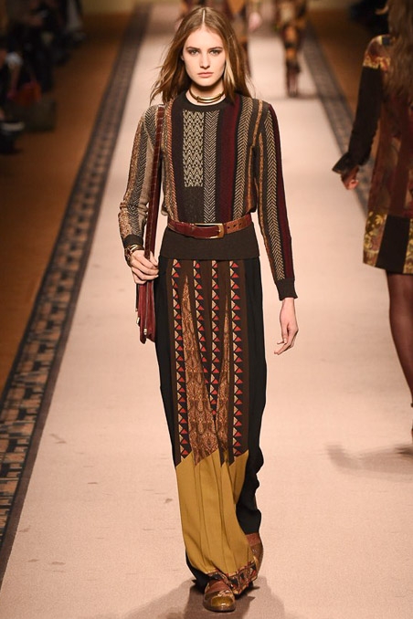 Sanne Vloet shows Milan Fall 2015 Etro