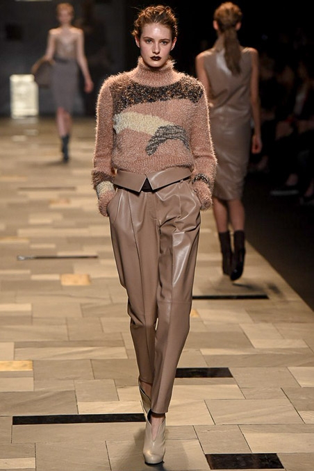 Sanne Vloet shows Milan Fall 2015 Trussardi