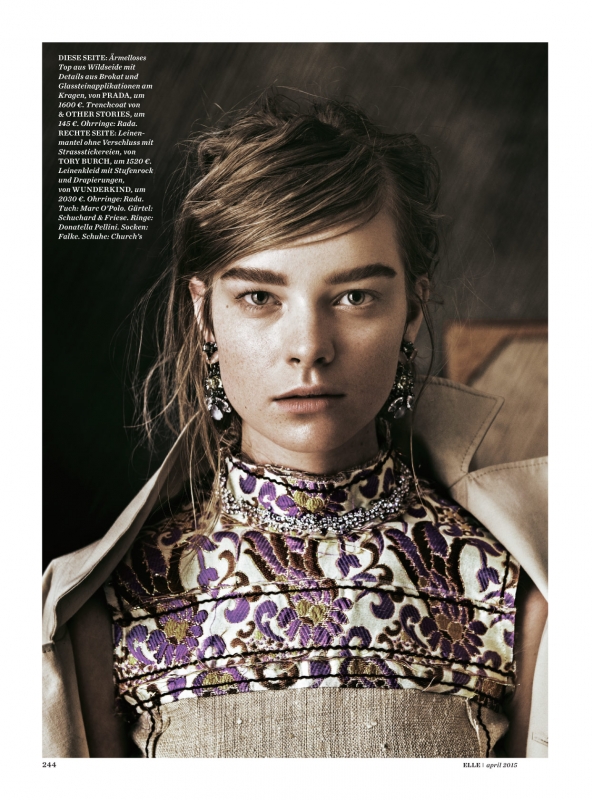 Gwen Loos en Renee Meijer for German Elle april 2015 photographer Carl Bengtsson 