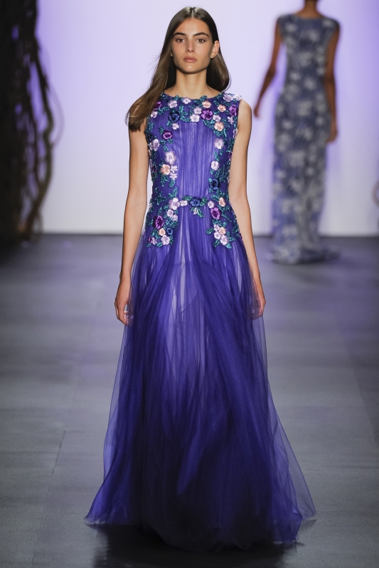 Romy Schönberger shows New York Spring Summer 2016 Tadashi Shoji