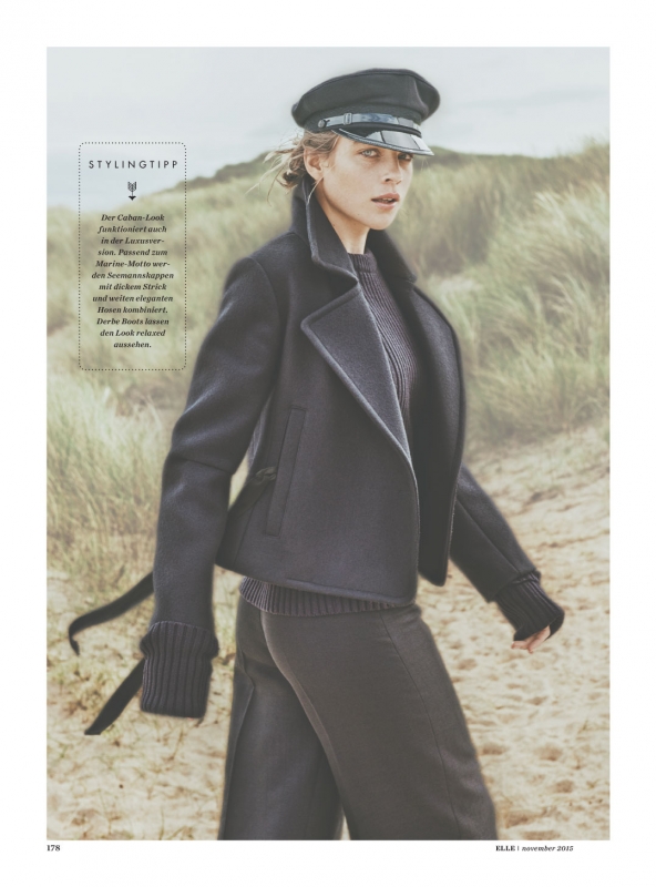 Kim Noorda for German Elle November 2015, Photographer Carl Bengtsson 