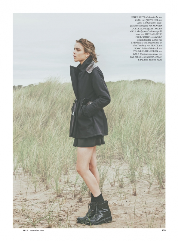 Kim Noorda for German Elle November 2015, Photographer Carl Bengtsson 