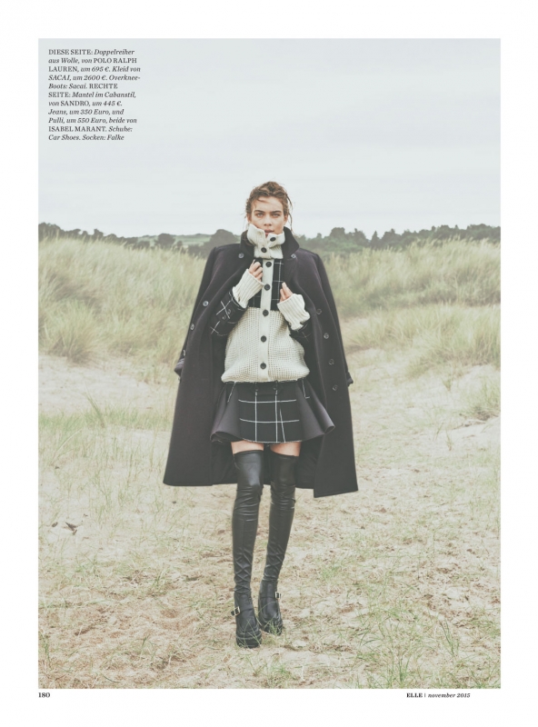 Kim Noorda for German Elle November 2015, Photographer Carl Bengtsson 