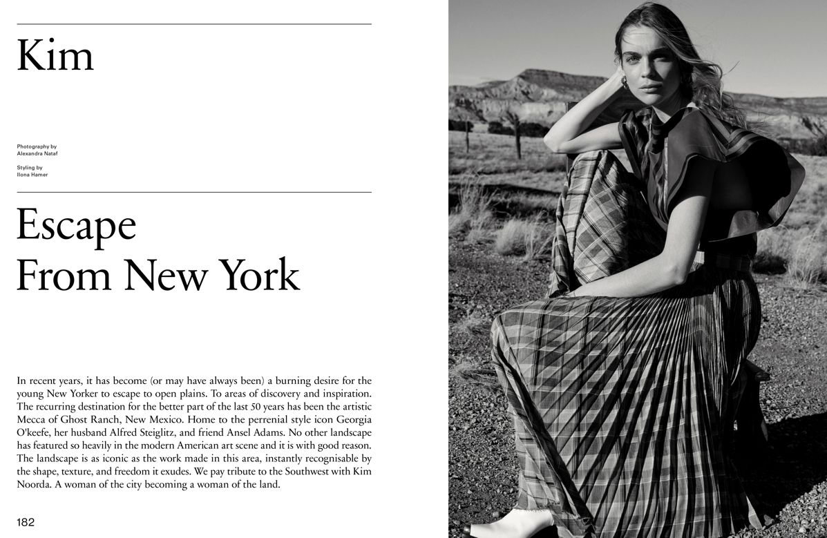 Kim Noorda “Escape from New York” for Unconditional Magazine Issue No7, Photographer Alex Natafand, Stylist Ilona Hamer 