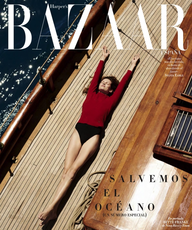 Bella Bette Franke has 3 covers on Harpers Bazaar Spain October 2018, Photographer Paul Bellaart, Stylist Anna Tovar 