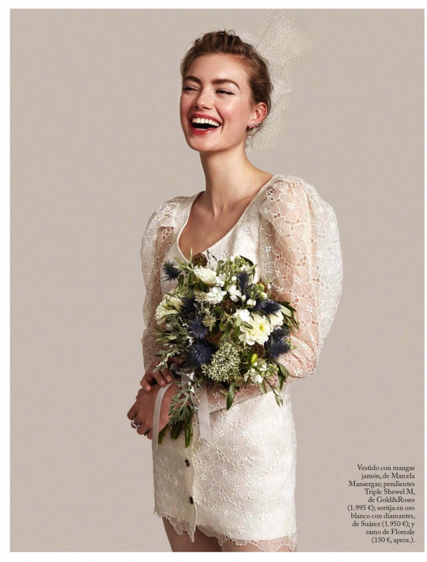 Hanna Verhees for Vogue Novias Spain November 2018, Phtographer Elena Olay, Stylist Marta Bajo 