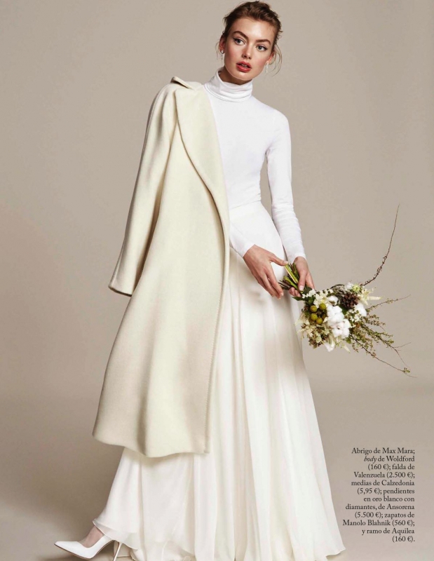 Hanna Verhees for Vogue Novias Spain November 2018, Phtographer Elena Olay, Stylist Marta Bajo 