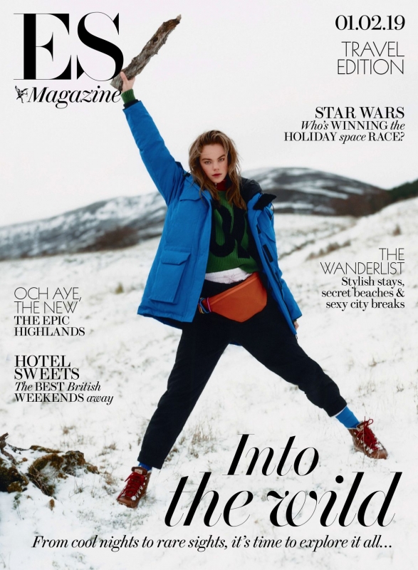 Cool Estella Boersma for Evening Standard Magazine, Photographed in the Lowlands of Scotland by Charlie Gates 