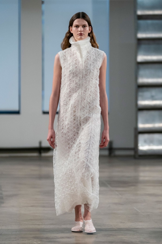 Very nice to see beautiful Bette Franke on the runsay in NY for The Row Fall 2019 Ready-to-Wear 