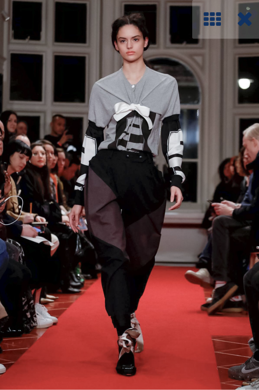 Nikki Vonsee for Simon Pearmain his first show Fall 2019 at London Fashionweek 