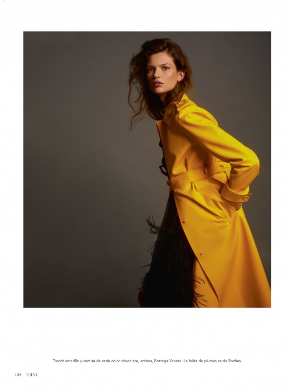 Bette Franke with nice cover and story for Telva, photographer Javier Bosca, Stylist Cristina G. Vivanco, Make-up José Belmonte, Hair Manu Fernández 