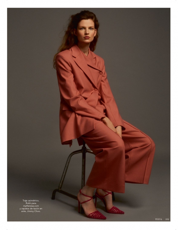 Bette Franke with nice cover and story for Telva, photographer Javier Bosca, Stylist Cristina G. Vivanco, Make-up José Belmonte, Hair Manu Fernández 