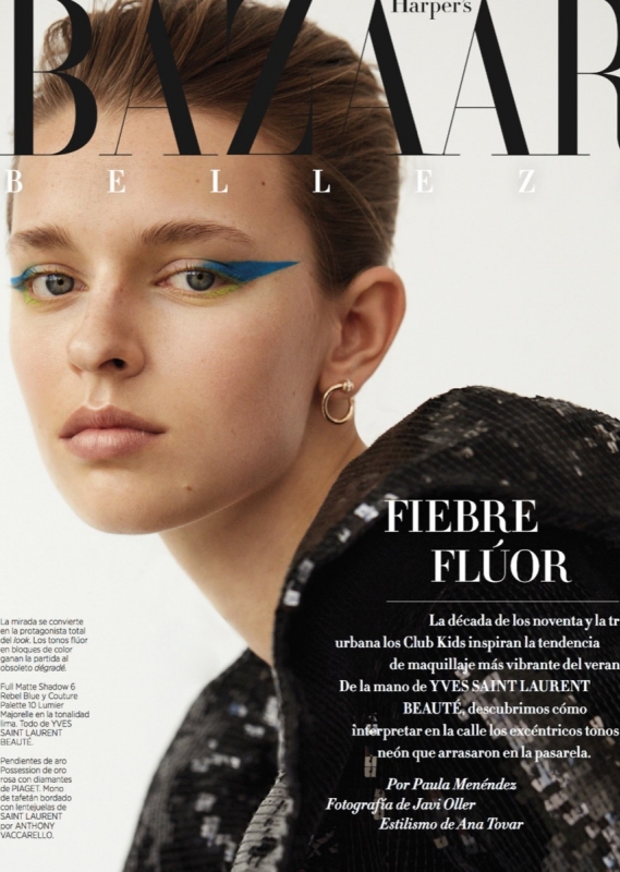 Lovely beauty pictures Merel Zoet for Spanish Harpers Bazaar, photographer Javi Oller, Stylist Ana Tovar, Make-up Miguel Alvarex, Hair Manu Fernandez 