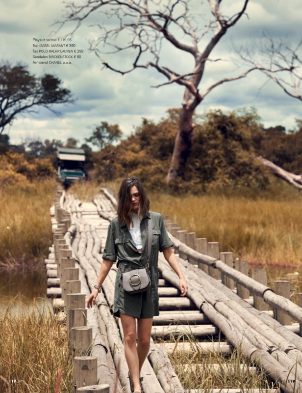 On the road with Sophie Vlaming in beautiful Botswana for Jan Magazine, Photographer Anders Overgaard, Stylist Linda Gumus, Hair and Make-up Jade Leggat 