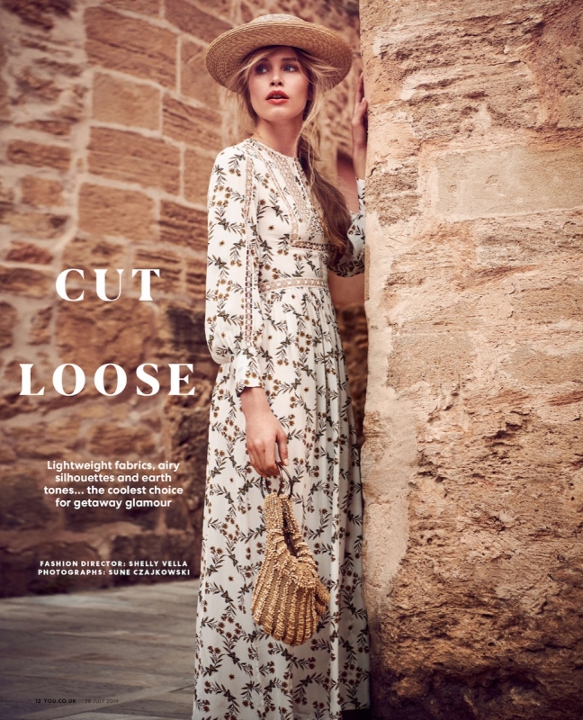 Relaxed summer outfits with Annemara Post for You Magazine, Photographer Sune Czajkowski, Stylist Shelly Vella, Make-up Lica Fensome, Hair choccy 