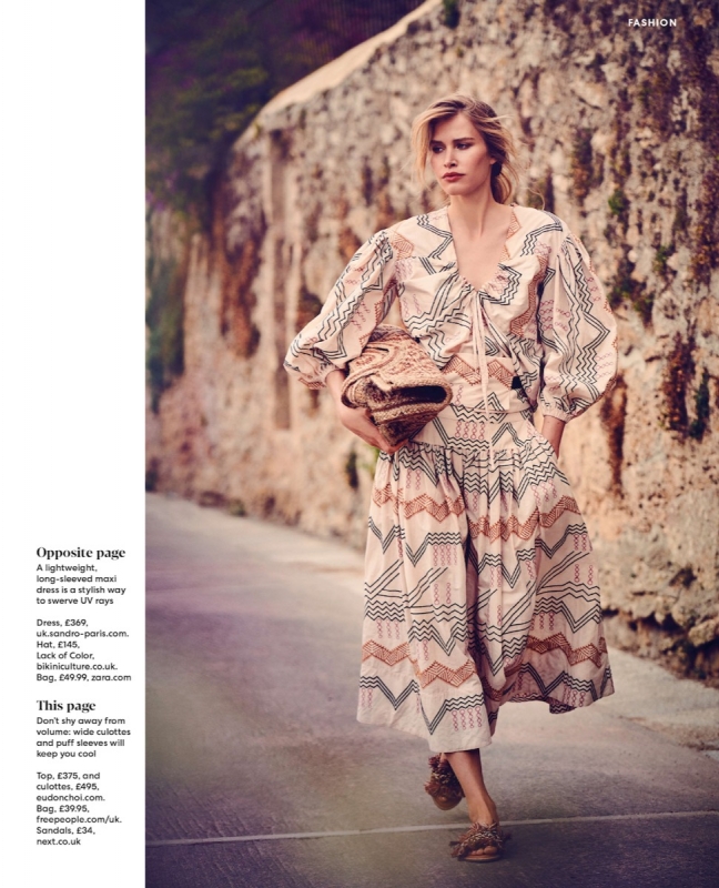 Relaxed summer outfits with Annemara Post for You Magazine, Photographer Sune Czajkowski, Stylist Shelly Vella, Make-up Lica Fensome, Hair choccy 