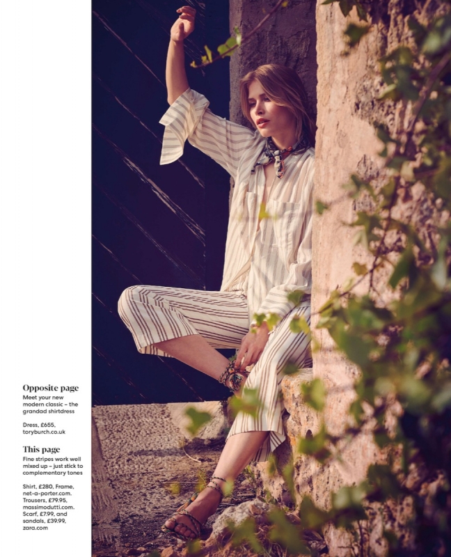 Relaxed summer outfits with Annemara Post for You Magazine, Photographer Sune Czajkowski, Stylist Shelly Vella, Make-up Lica Fensome, Hair choccy 