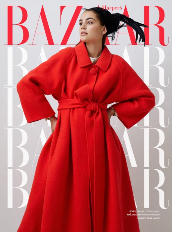 Romy Schönberger on a beautiful coverstory for 5th year anniversary number Harpers Bazaar “ an ode to very famous art director Alexey Brodovitch “. Photographer Pleur Bult, Stylist Simone Sniekers, Ha 