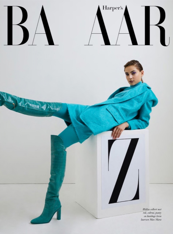 Romy Schönberger on a beautiful coverstory for 5th year anniversary number Harpers Bazaar “ an ode to very famous art director Alexey Brodovitch “. Photographer Pleur Bult, Stylist Simone Sniekers, Ha 