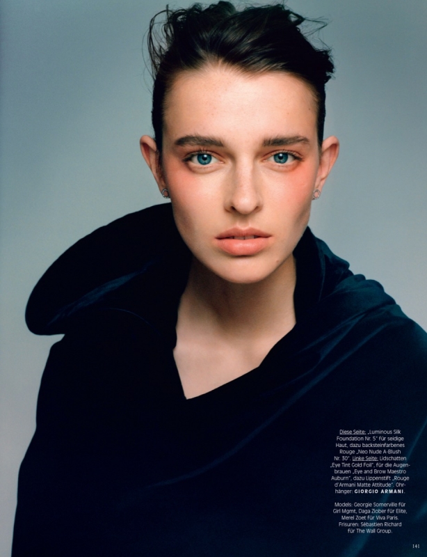 Great beauty shot for Merel Zoet in German Vogue, photographer Paul ...