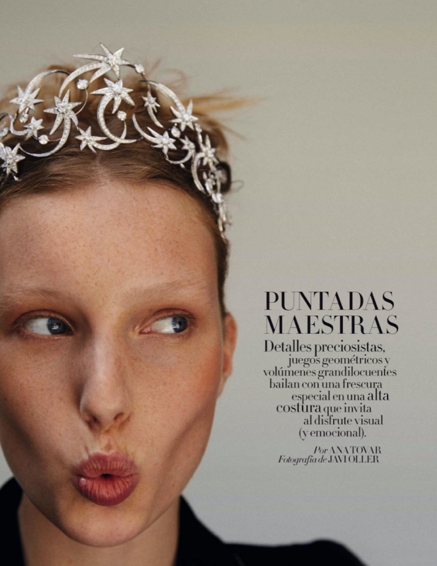 Princess Demy de Vries in a nice story for Spanish Harpers Bazaar, Photographer Javi Oller, Stylist Ana Tovar, Make-up Min Kim, Hair Alessandro Rebecchi 