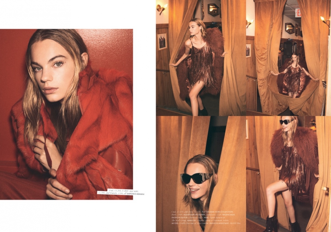 Great very much Estella Boersma story for Elle UK,  Photographer Tom Schirmacher, Stylist Charles Varenne, Hair Gavin Harwin, Make-up Virginia Young 