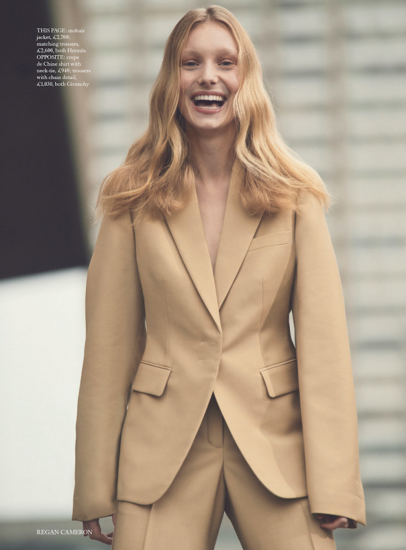 Lovely story for the happy smiling Demy de Vries for Harpers Bazaar UK, Captured by Regan Cameron and styled by Miranda Almond 