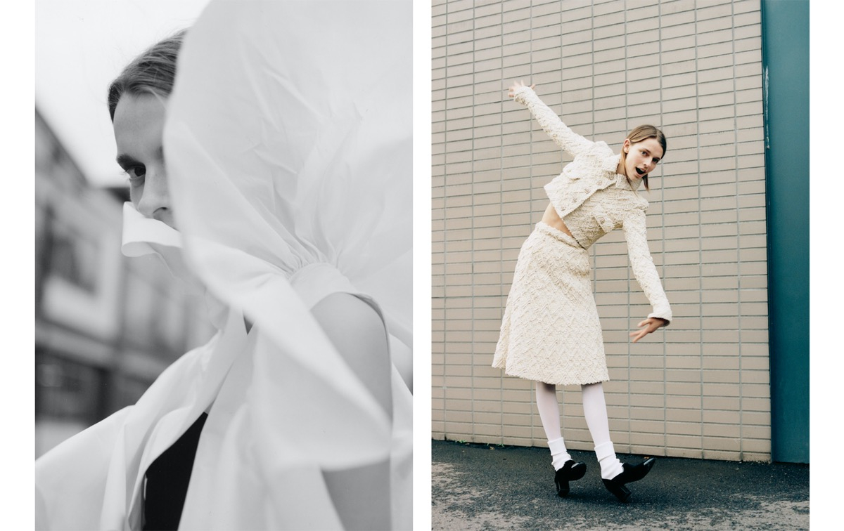 Merel Zoet in beautiful Chanel Haut Couture Spring – Summer 2020 for Whitelies Magazine, Photography Stefan Dotter, Styling Christina Ahlberg, Make-up Yvane Rocher, Hair Nicolas Phillipon 