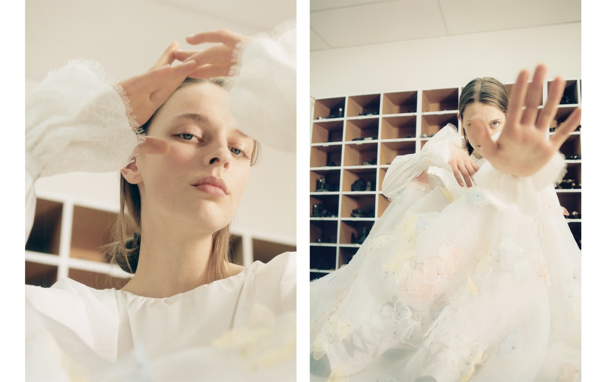 Merel Zoet in beautiful Chanel Haut Couture Spring – Summer 2020 for Whitelies Magazine, Photography Stefan Dotter, Styling Christina Ahlberg, Make-up Yvane Rocher, Hair Nicolas Phillipon 