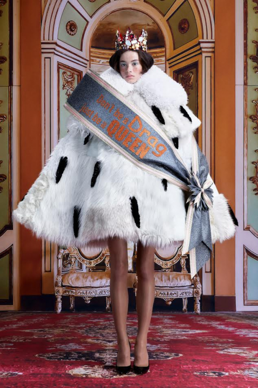 Dantè Kedde for the Viktor & Rolf New Royals Couture Fall 2021 