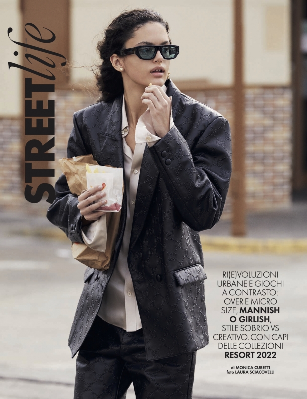 Super story Nikki Vonsee for Elle Italy, Photography Laura Sciacovelli, Styling Monica Curetti, Hair Giuseppe Lorusso. 