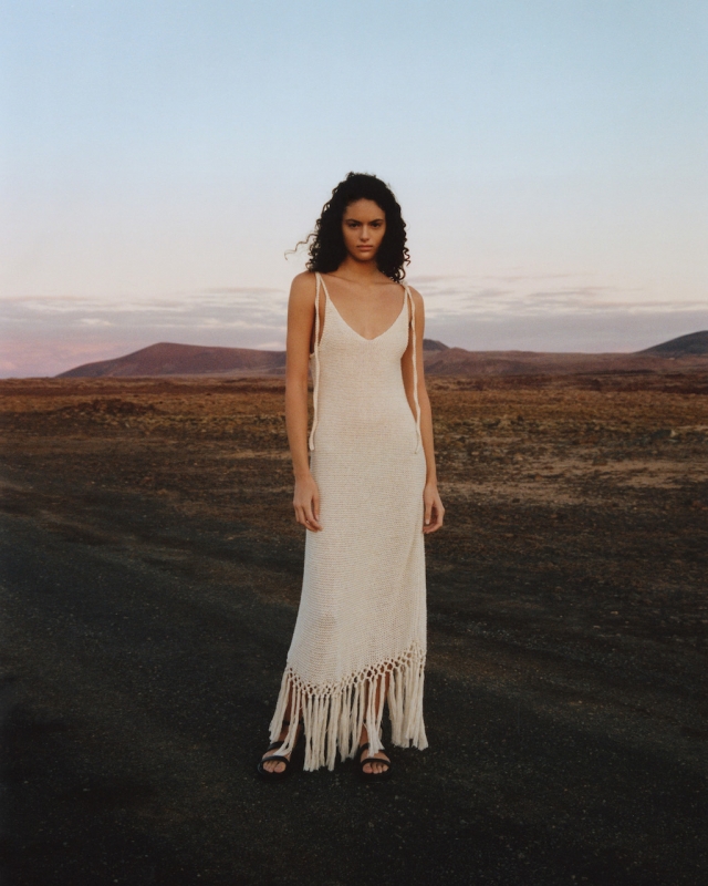 Fuerteventura beauty story with Nikki Vonsee for Vogue Polska, Photographer Tatiana and Karol, Stylist Kasia Mioduska, Hair & Make-up Poppy Ramos. 