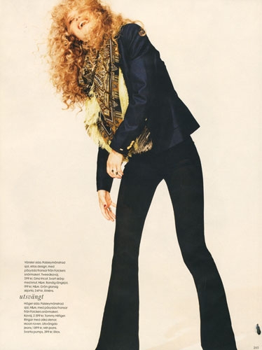 Rosanne Swart Elle Sweden Oktober 2010 photographer Joel Rhodin 