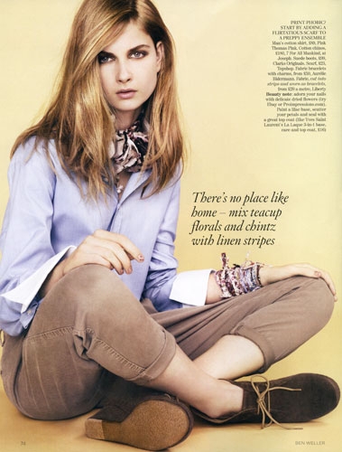 Bo Don for Vogue UK January 2011 photographer Ben Weller 