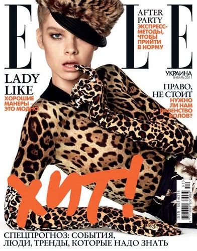 Gwen Loos for Elle Ukraine January  2011 photographer Terry Tsiolis 