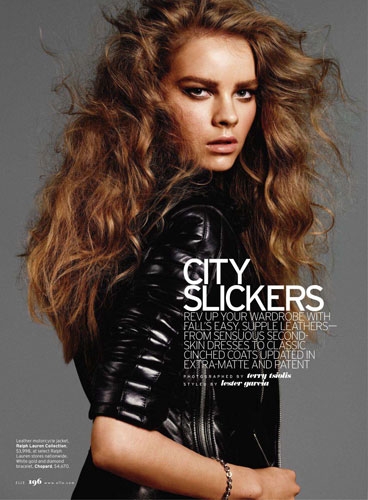 Gwen Loos For Elle USA August 2011
Photographer Terry Tsiolis 