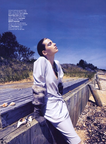 Bette Franke for Harpers Bazaar USA September 2011 photographer Camilla Akrans 