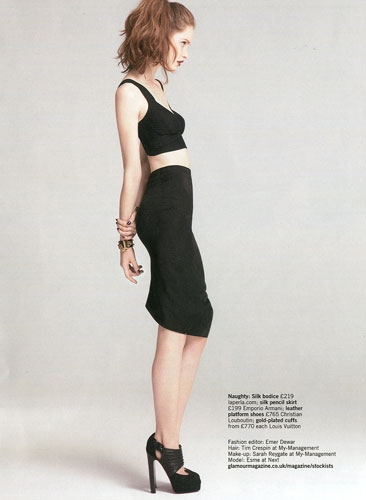 Esmé Wissels for Glamour UK September 2011 photographer Pamela Hanson 