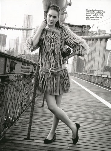 Esmé Wissels for Glamour UK November 2011 photographer Pamela Hanson 