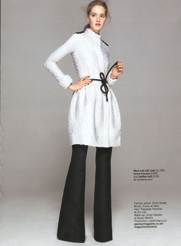 Esmé Wissels for Glamour UK November 2011 photographer Pamela Hanson 