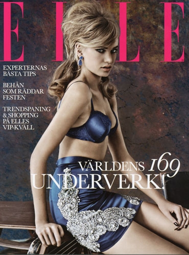 Elianne Smit for Elle Sweden December 2011 photographer Carl Bengtsson 