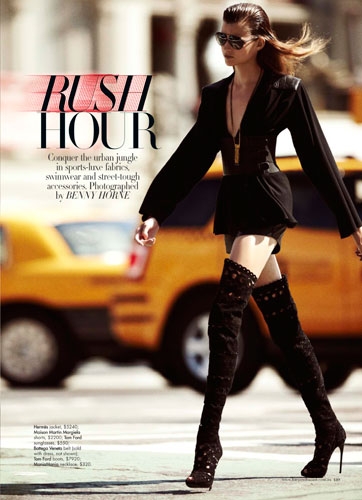 Bette Franke for Harpers Bazaar Australia january 2012 photographer Benny Horne 