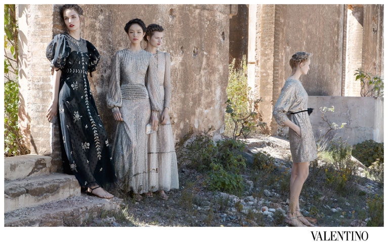 Bette Franke for Valentino campaign Spring 2012 photographer Deborah Turbeville 