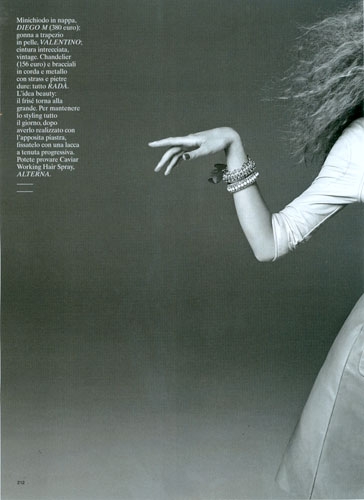 Gwen Loos for Italian Glamour February 2012 photographer David Roemer 