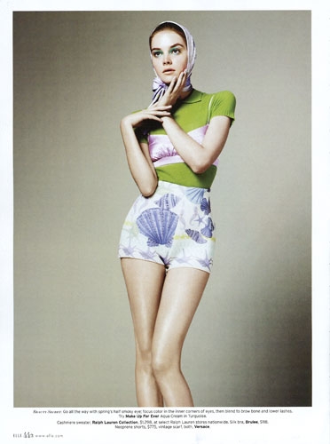 Gwen Loos for Elle USA March 2012 photographer Terry Tisiolis 